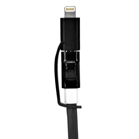 Deff Lightning & Micro USB Tangle-Free Light Up Cable with LED
