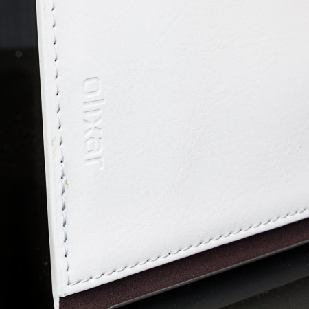 Funda Sony Xperia Z3+ Olixar Tipo Cartera Estilo Cuero - Blanca