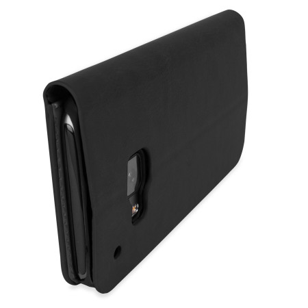 Housse Portefeuille HTC One M9 Olixar Stand Simili Cuir – Noire