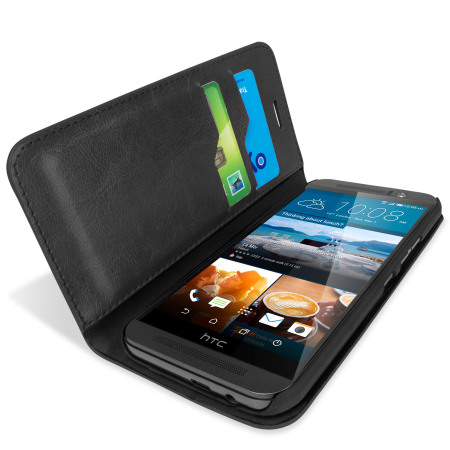 Olixar Wallet and Stand HTC One M9 Tasche in Schwarz
