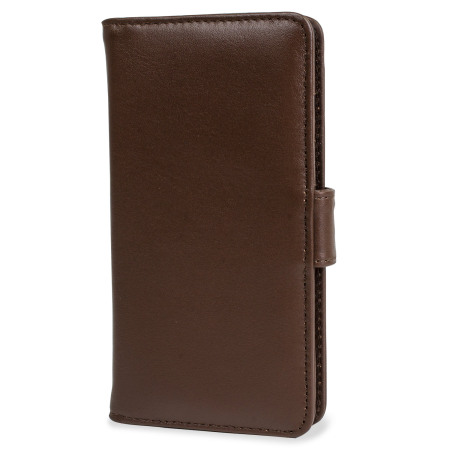 Olixar Sony Xperia Z3+ Genuine Leather Wallet Case - Bruin 