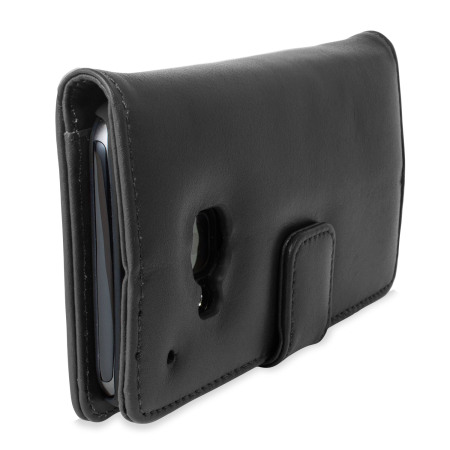 Olixar HTC One M9 Genuine Leather Wallet Case - Black