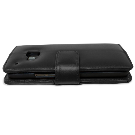 Olixar HTC One M9 Ledertasche Wallet in Schwarz