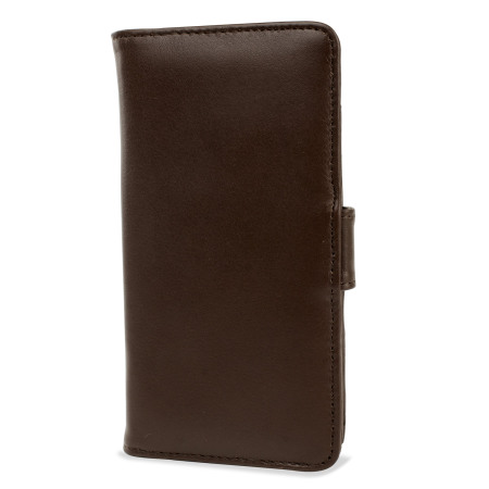 Olixar HTC One M9 Genuine Leather Wallet Case - Brown