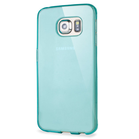 FlexiShield Samsung Galaxy S6 Edge Gel Case - Light Blue