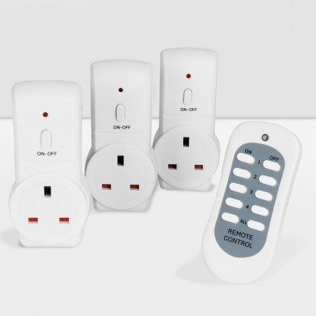 Wireless Remote Control Socket & Light Switch – UK Plug, 433.92MHz, 230V