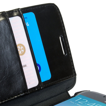 Zenus Lettering Diary Samsung Galaxy S6 Wallet Case - Black