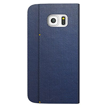 Zenus Metallic Diary Samsung Galaxy S6 Edge Case - Navy Blue
