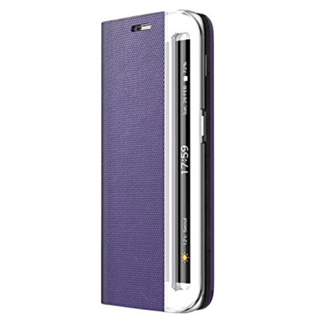 Zenus Metallic Diary Samsung Galaxy S6 Edge Case - Violet