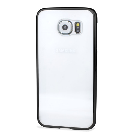 Funda Samsung Galaxy S6 Glimmer Polycarbonate- Negra y Transparente
