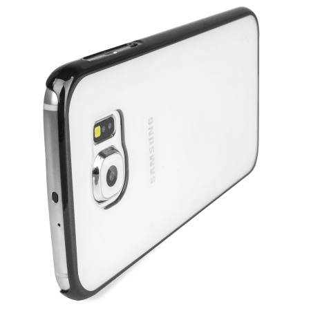 Funda Samsung Galaxy S6 Glimmer Polycarbonate- Negra y Transparente