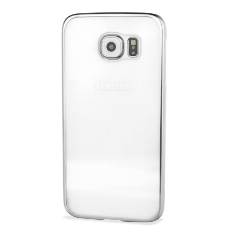 Glimmer Polycarbonate Samsung Galaxy S6 Shell Case - Silver and Clear