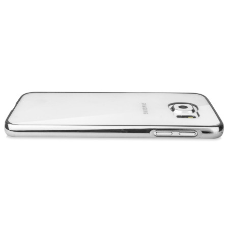 Glimmer Polycarbonate Samsung Galaxy S6 Shell Case - Silver and Clear