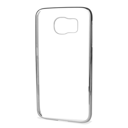 Glimmer Polycarbonate Samsung Galaxy S6 Shell Case - Zilver en Helder 