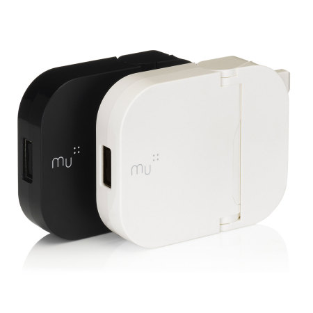 MU Tablet Foldable USB Mains Charger 2.4A - White