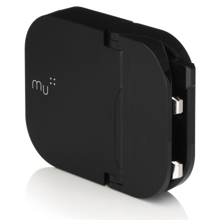 MU Tablet Foldable USB Mains Charger 2.4A - Black