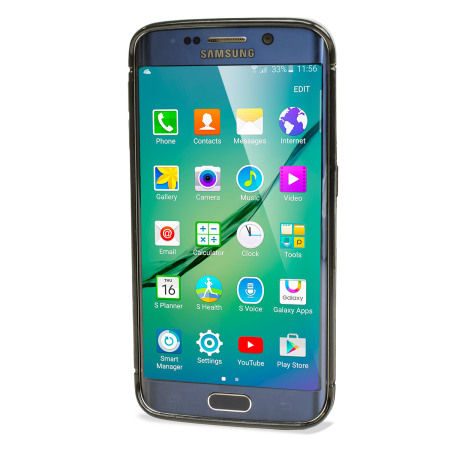 FlexiShield Dot Samsung Galaxy S6 Edge Hülle in Schwarz