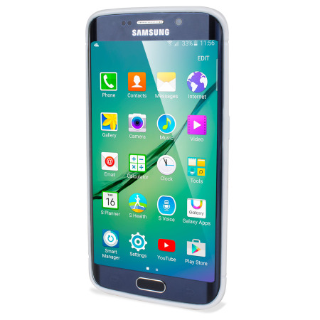 FlexiShield Dot Samsung Galaxy S6 Edge Skal - Vit