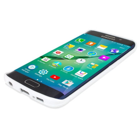 FlexiShield Dot Samsung Galaxy S6 Edge Skal - Vit