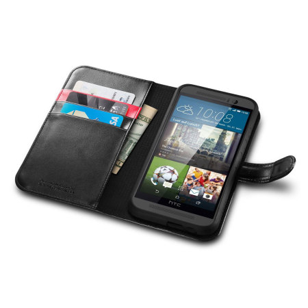 Spigen HTC One M9 Wallet S Case - Black