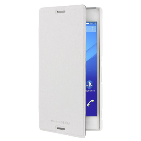 Roxfit Sony Xperia M4 Aqua Slim Book Case - White
