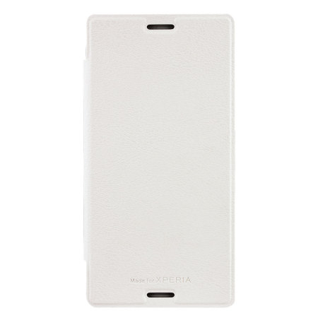Roxfit Sony Xperia M4 Aqua Slim Book Case - White