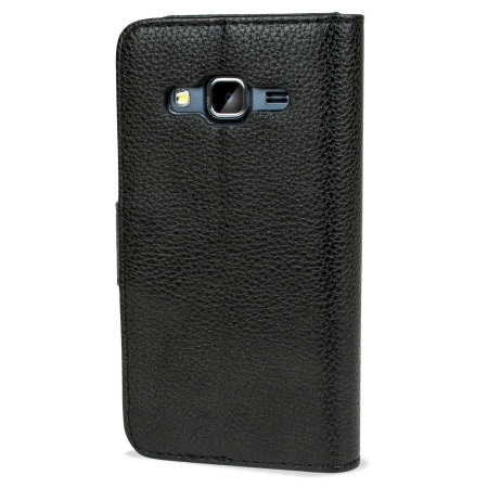 Olixar Leather-Style Samsung Galaxy Core Prime Wallet Case - Black