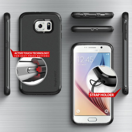  Rearth Ringke MAX Samsung Galaxy S6 Heavy Duty Case - Zwart 