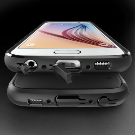  Rearth Ringke MAX Samsung Galaxy S6 Heavy Duty Case - Zwart 