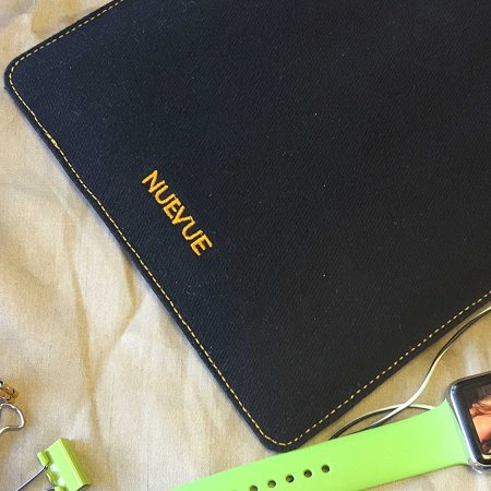 NueVue Cotton Twill iPad Mini 1 / 2 / 3 Cleaning Case - Black