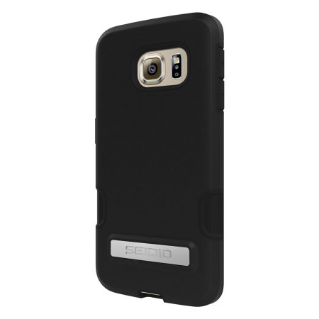 Seidio DILEX Pro Samsung Galaxy S6 Edge Case with Kickstand - Black