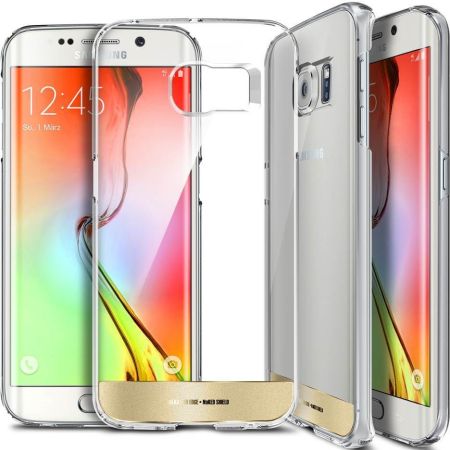 Obliq Naked Shield Samsung Galaxy S6 Edge Case - Helder/ Goud