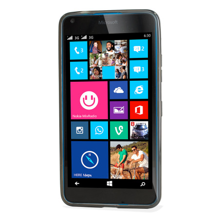 Flexishield Microsoft Lumia 640 Gel Case - Smoke Black