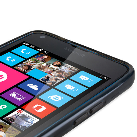 Coque Lumia 640 FlexiShield - Noire Fumée