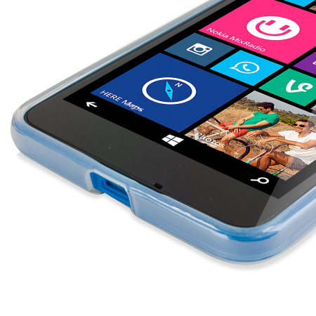 Coque Lumia 640 FlexiShield - Blanche Givrée