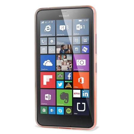 Coque Lumia 640 XL FlexiShield - Blanche Givrée