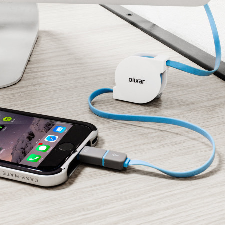 Câble de charge Retractable Olixar Micro USB & Lightning - 1 Mètre