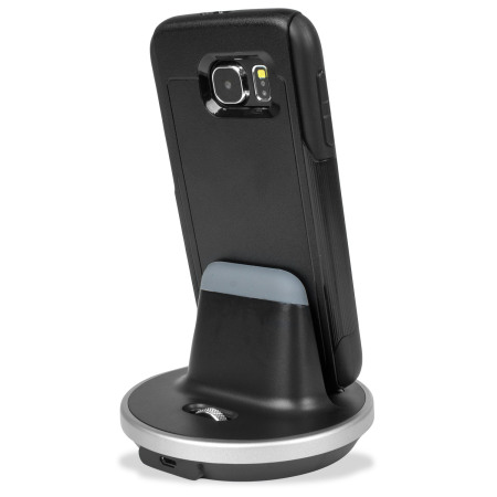 Rugged Case Compatible Galaxy S6 Charging Dock - Black