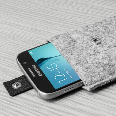  Olixar Wollfelltasche for Galaxy S6 / S6 Edge - Charcoal