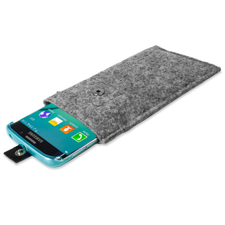  Olixar Wollfelltasche for Galaxy S6 / S6 Edge - Charcoal