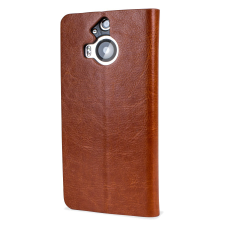 Olixar Leather-Style HTC One M9 Plus Wallet Stand Case -  Brown