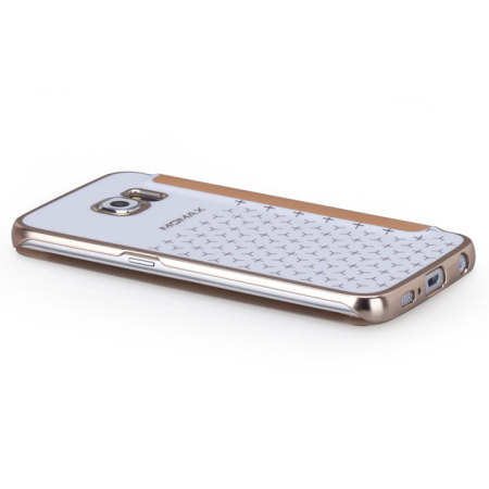 Momax Haute Couture Samsung Galaxy S6 Edge Clear View Cover - Gold