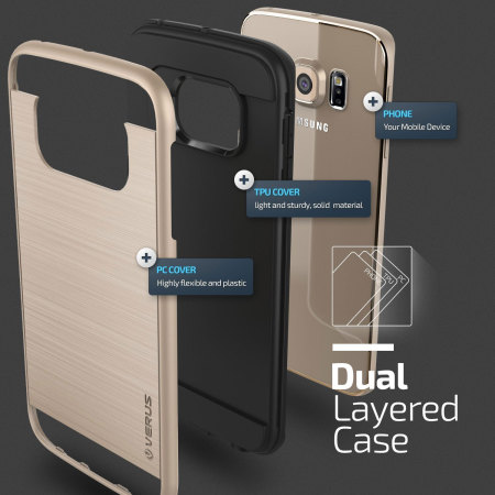 Verus Verge Series Samsung Galaxy S6 Edge Case - Gold