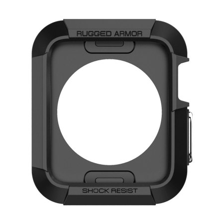 Spigen Rugged Armor Apple Watch Case (38mm) - Zwart 