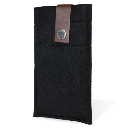 Olixar Wool Felt Pouch for Galaxy S6 / S6 Edge - Zwart 