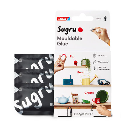 Sugru 3 Pack Mouldable Multi-Purpose Glue - Black