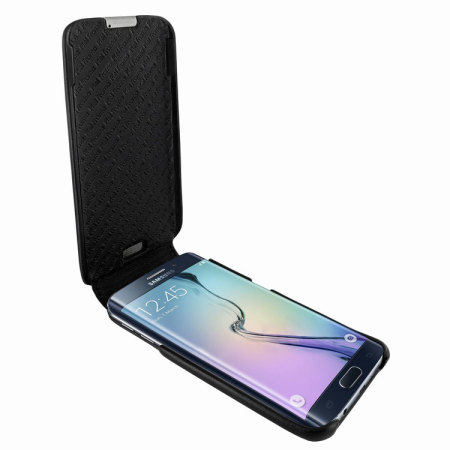 Piel Frama iMagnum Samsung Galaxy S6 Edge Flip Case - Zwart 
