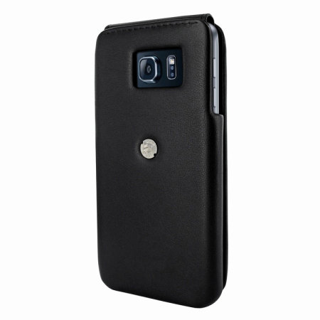 Piel Frama iMagnum Samsung Galaxy S6 Edge Flip Case - Black