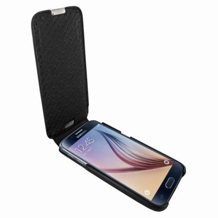 Piel Frama iMagnum Samsung Galaxy S6 Flip Case - Zwart 