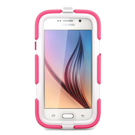 Griffin Survivor Case voor Samsung Galaxy S6 - Roze / Wit